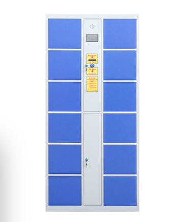 12门电子存包柜蓝色